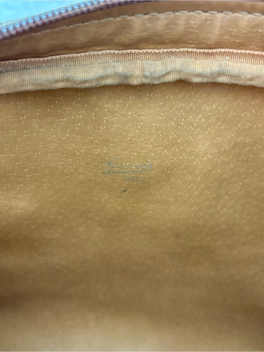 Gucci Vintage Sherry Line PVC GG Logo Brown/Beige Leather Small Shoulder Bag - Picture 16 of 16